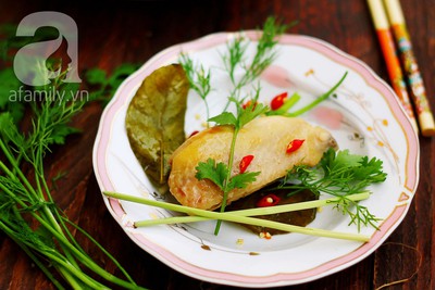 Thơm ngon đậm đà món gà hấp muối 11